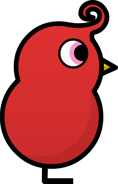 Red Curly Duck artwork