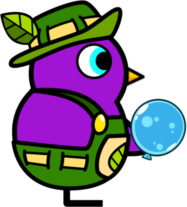 Purple Gardener Duck artwork