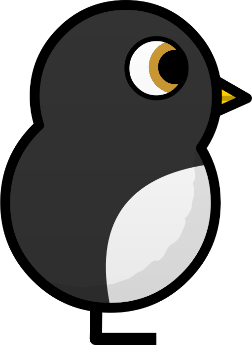 Black White-Spotted Duck artwork