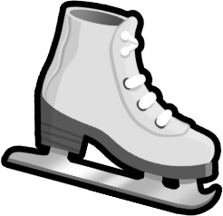 Ice skates artwork
