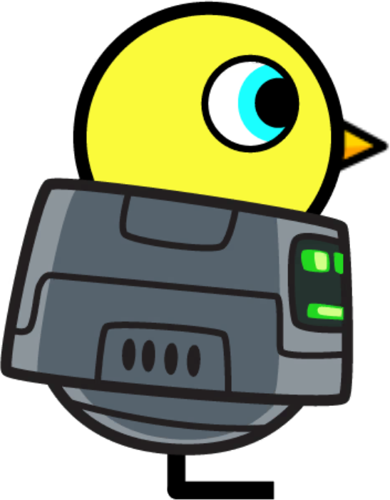 Robot costume artwork