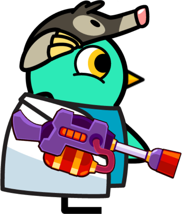 Turquoise Mole Duck artwork