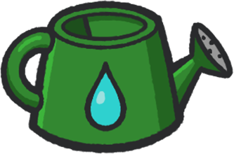 Hardwood Watering Can