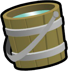 Bucket of water artwork