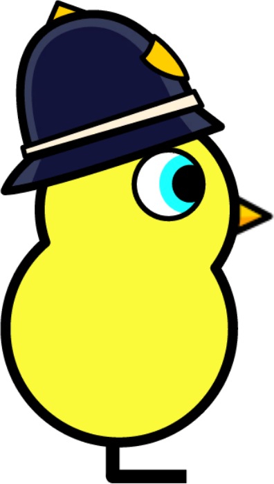 Police hat artwork