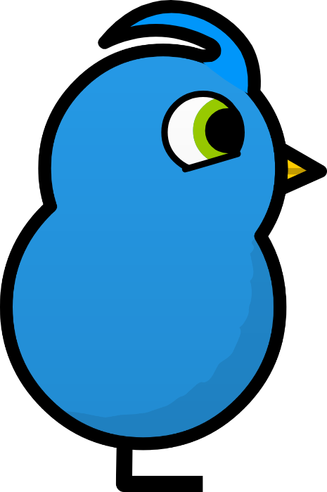 Blue Swoop Duck artwork