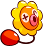 Clown flower artwork