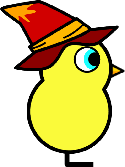Fire wizard hat artwork