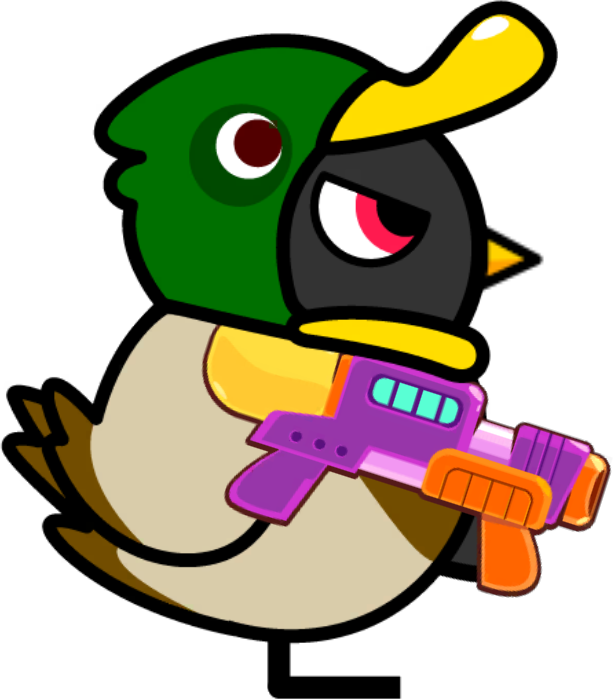 Mallard Water Pistol Duck artwork