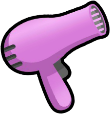 Hair dryer artwork