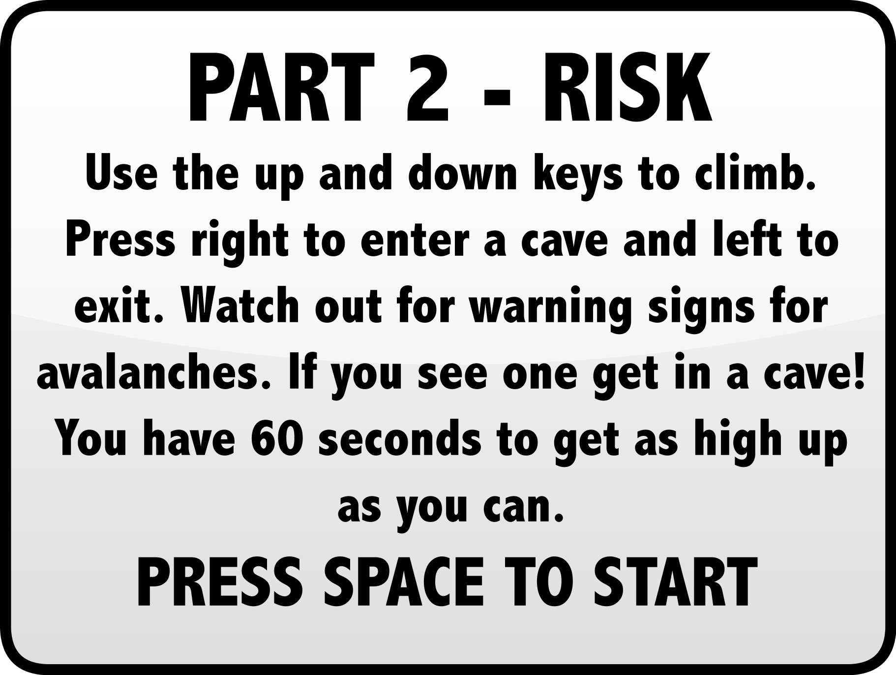Climbing Risk instructions