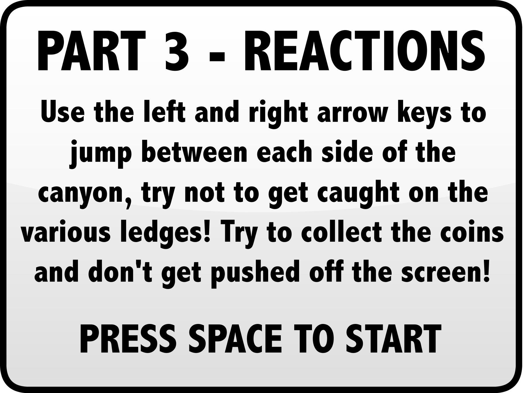 Climbing Reactions instructions