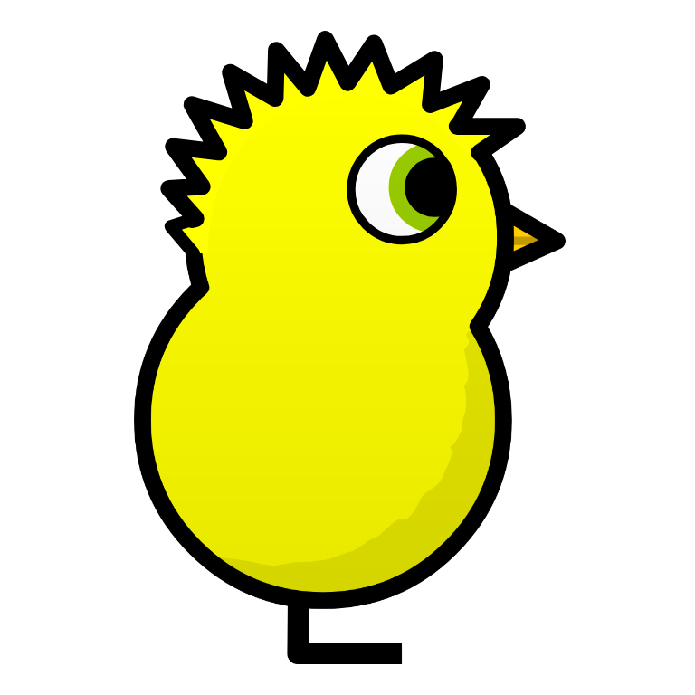 Spiky Haircut on a plain yellow duck