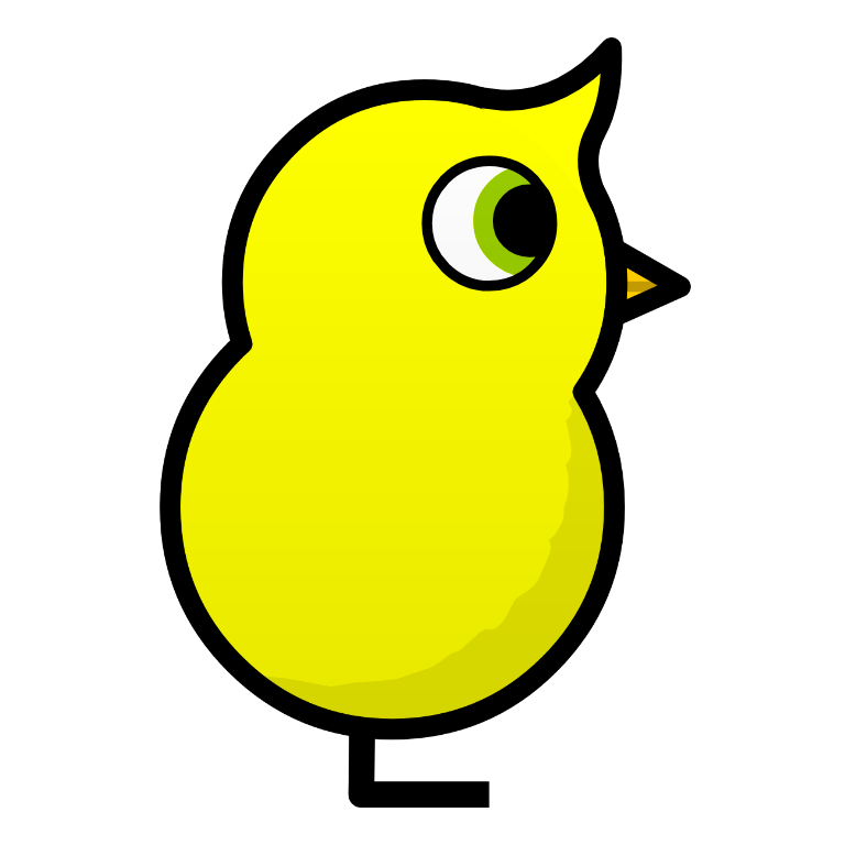 Upturned Haircut on a plain yellow duck