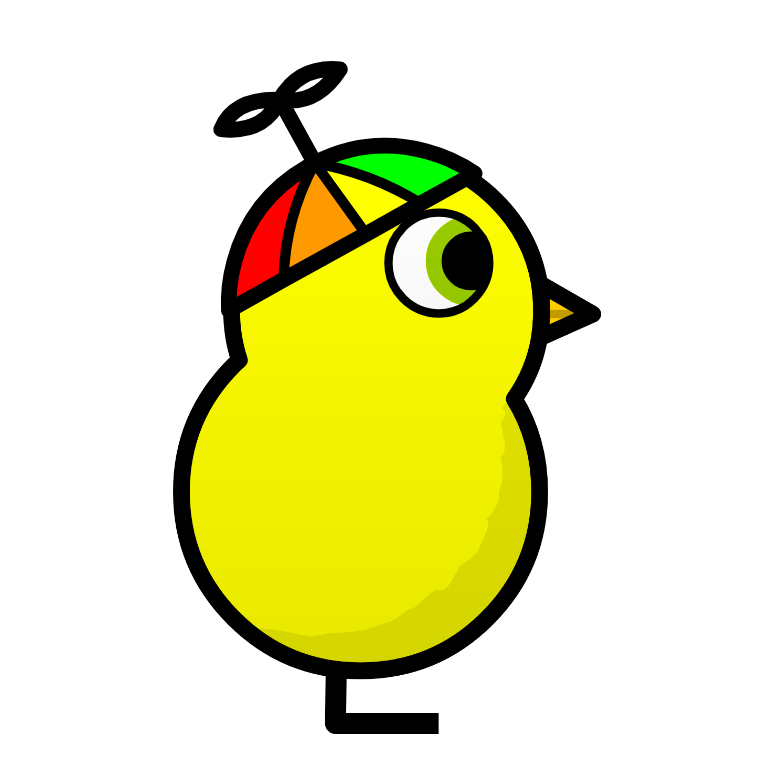 Propeller hat on a plain yellow duck