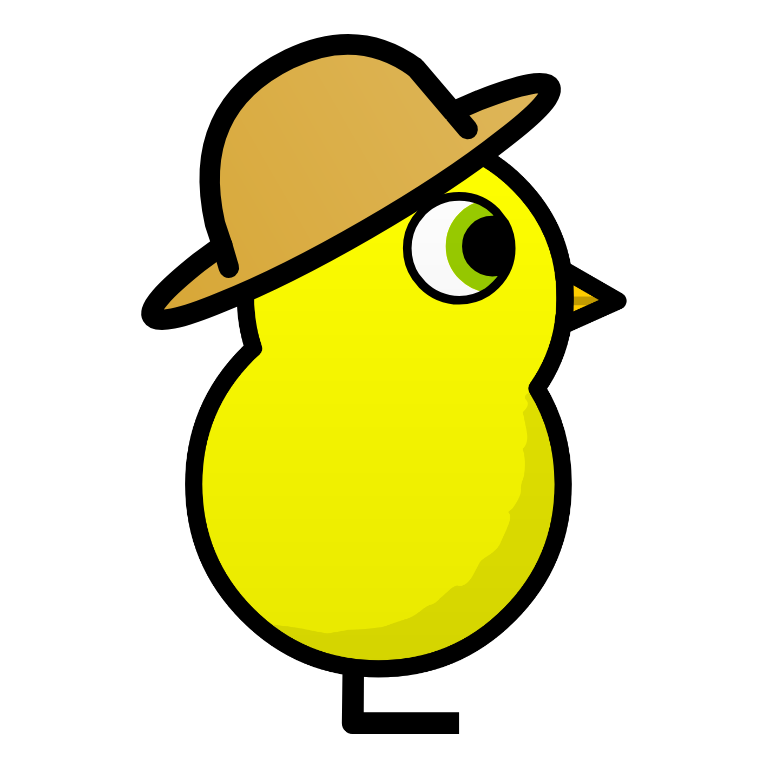 Safari hat on a plain yellow duck