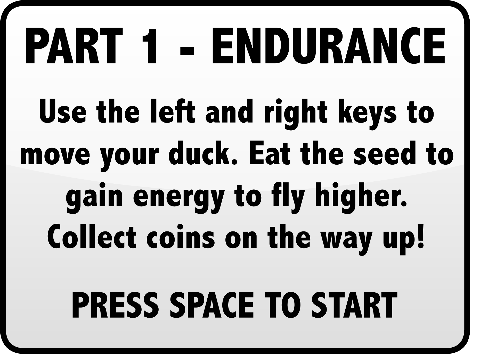 Flying Endurance instructions