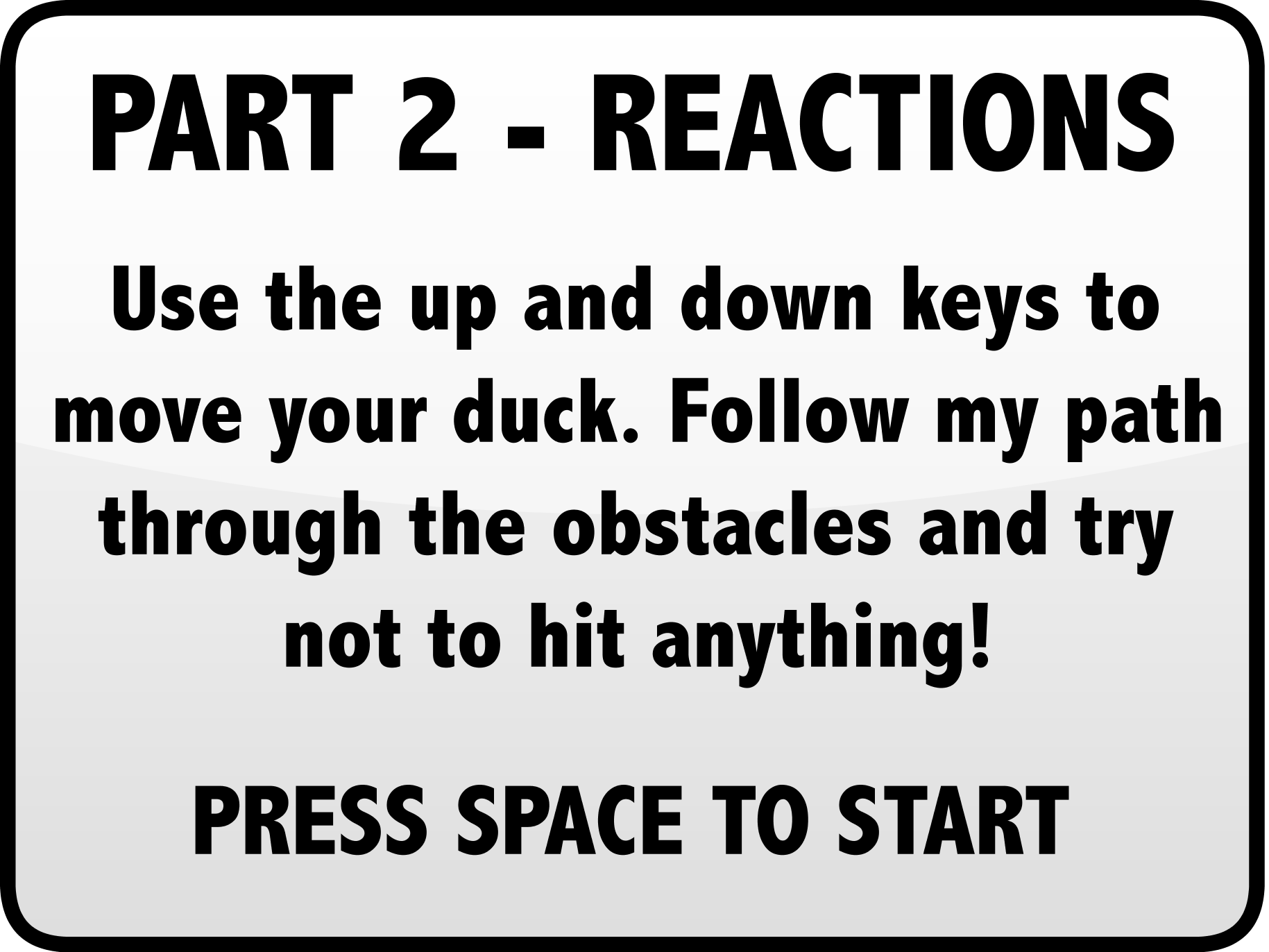 Flying Reactions instructions