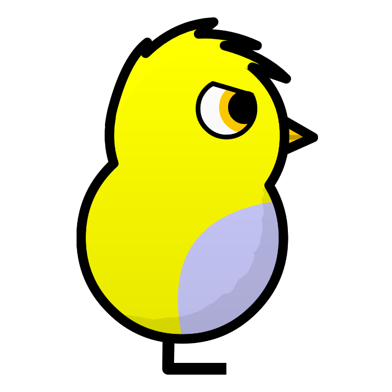 Example duck hatched from Yellow stripy egg