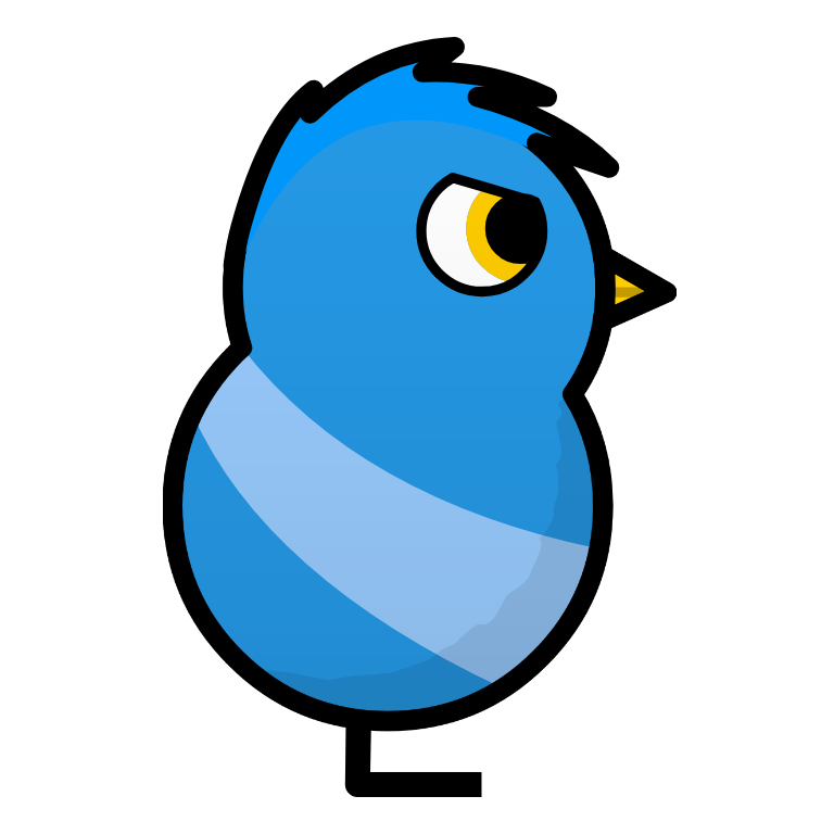 Example duck hatched from Blue stripy egg