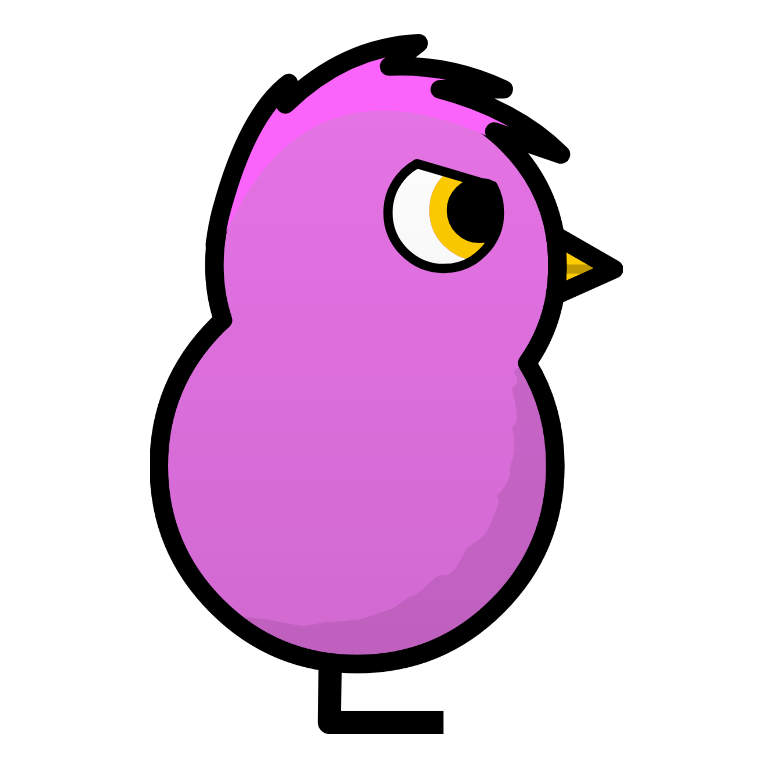 Example duck hatched from Pink egg