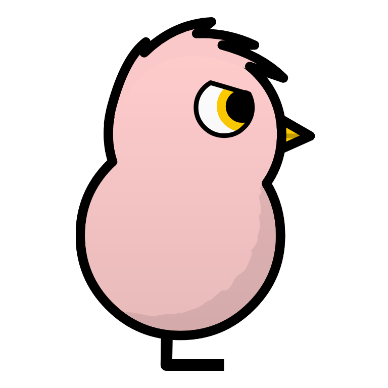Example duck hatched from Pink Egg
