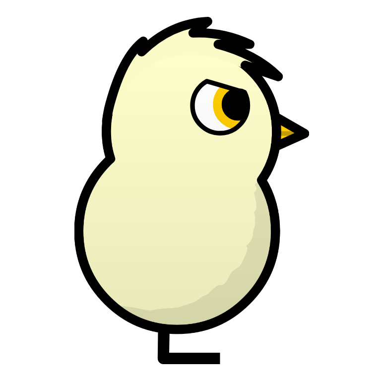 Example duck hatched from Olive Egg