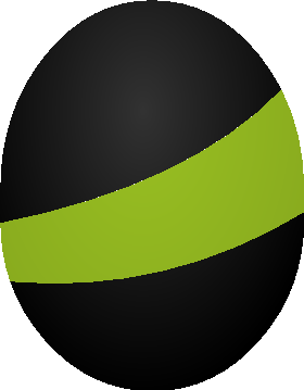 Black stripy egg (Duck Life 4 Classic — City) artwork