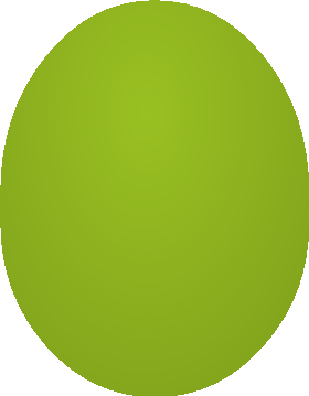 Lime green egg artwork