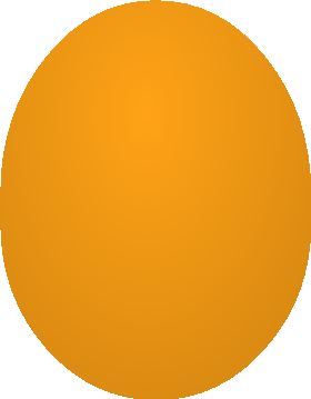 Orange egg artwork