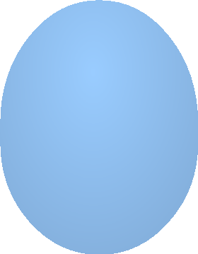 Light blue egg artwork