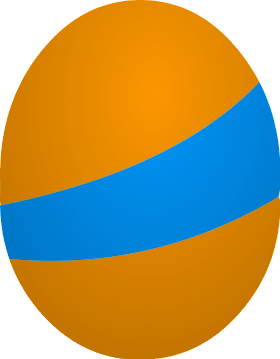 Orange Stripy Egg artwork