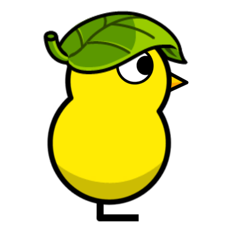 Big Leaf Hat on a plain yellow duck
