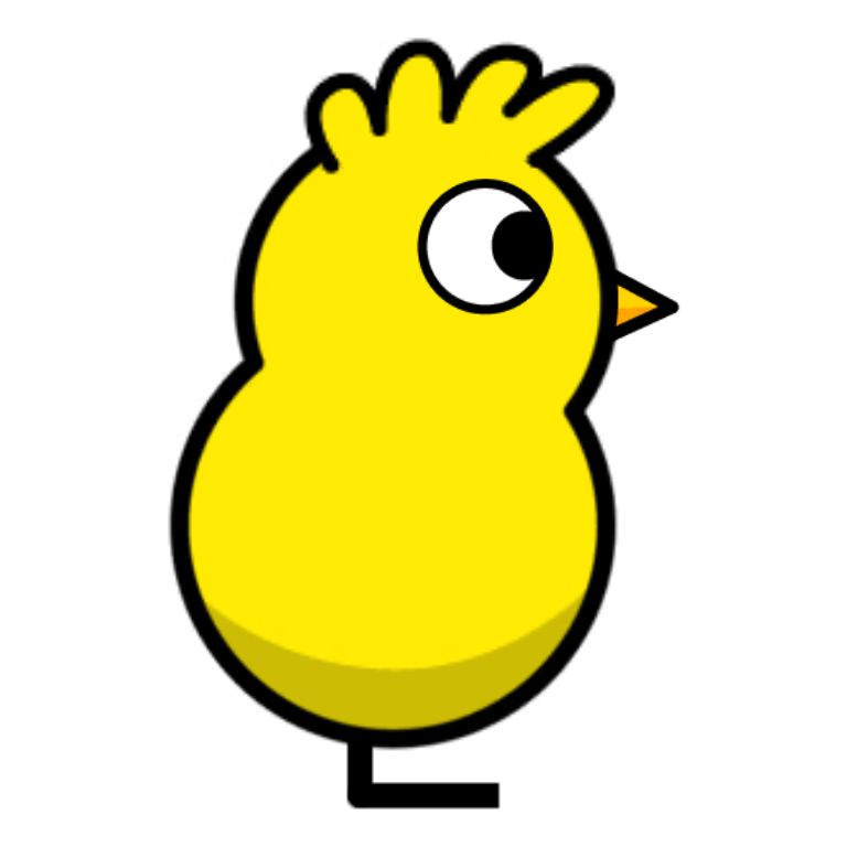 Bouncy Bangs on a plain yellow duck