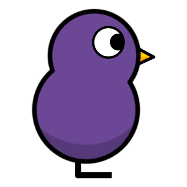 Example duck from Butterfly Pea egg