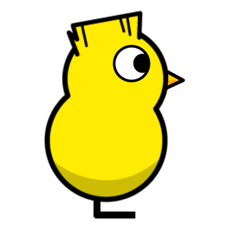Buzz cut on a plain yellow duck