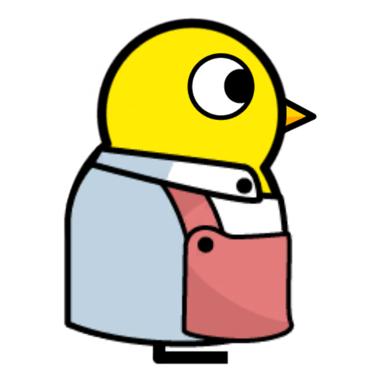 Chef Apron on a plain yellow duck
