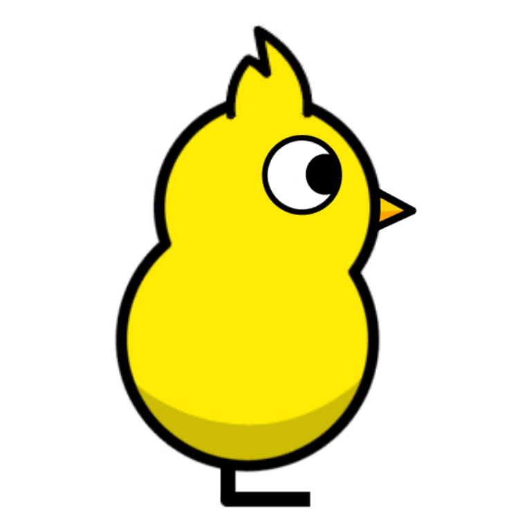 Curly Crest on a plain yellow duck