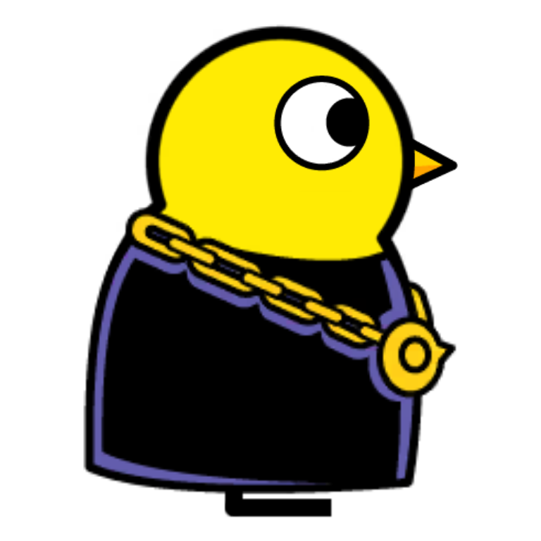 Duckster Shirt on a plain yellow duck