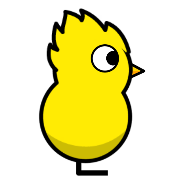 Flame Cut on a plain yellow duck