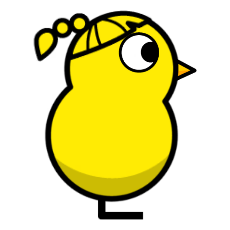 Gem knot on a plain yellow duck