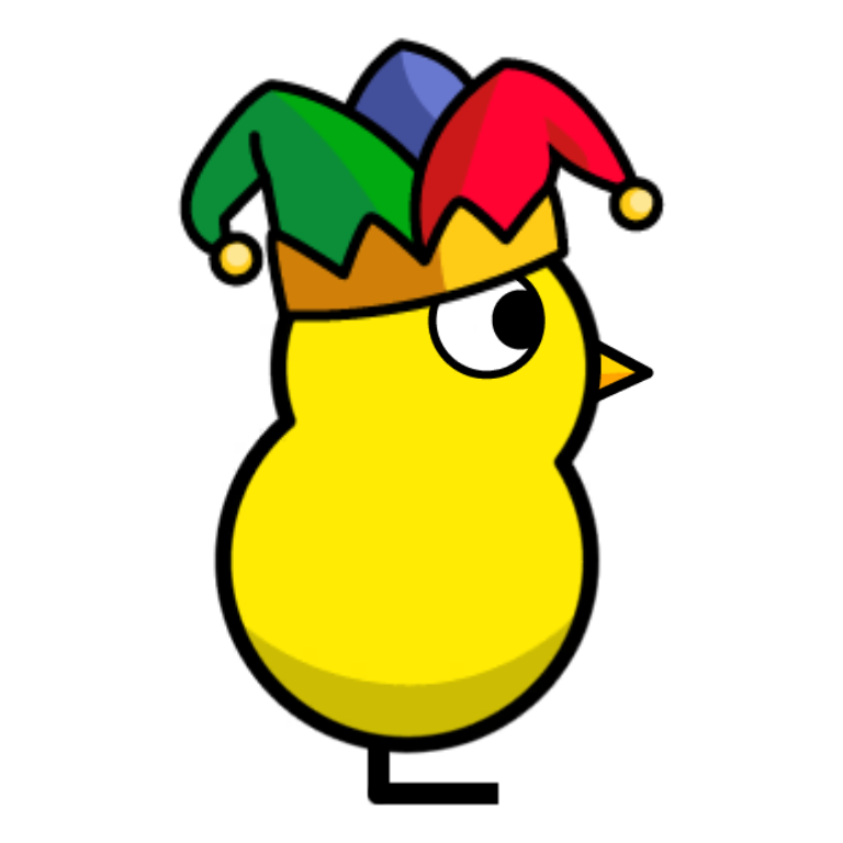 Jester Hat on a plain yellow duck