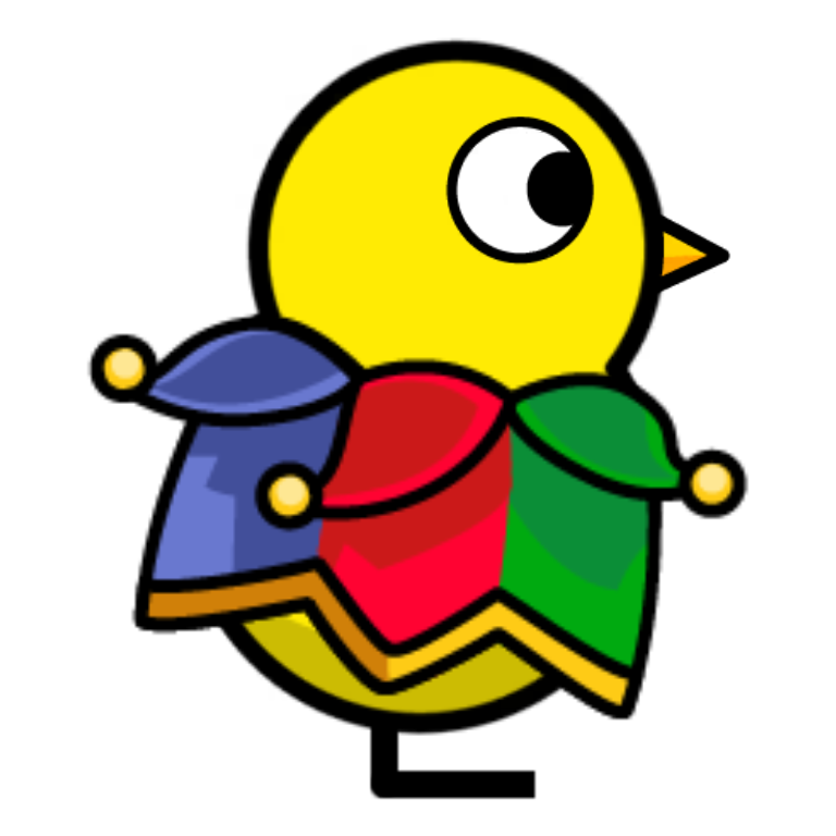 Jester Shirt on a plain yellow duck