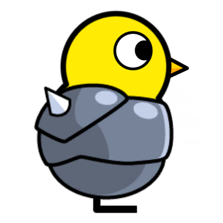 Knight Armor on a plain yellow duck