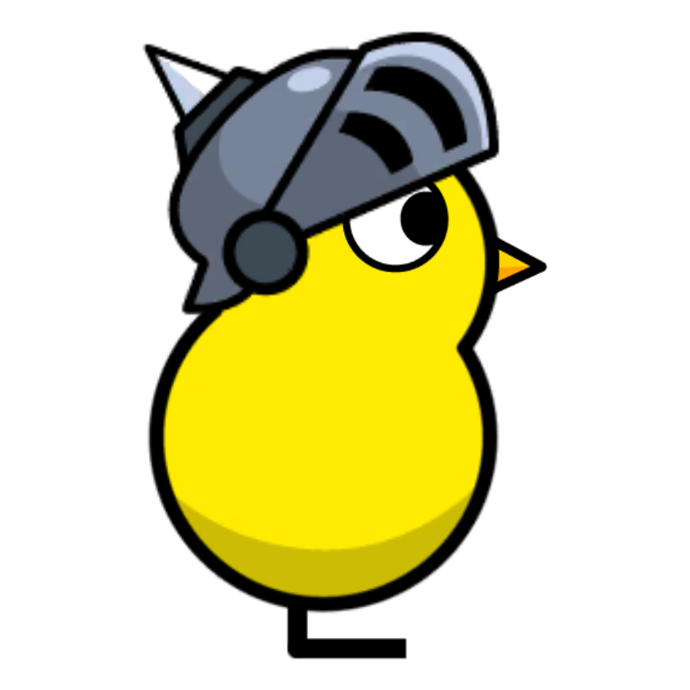 Knight Helmet on a plain yellow duck