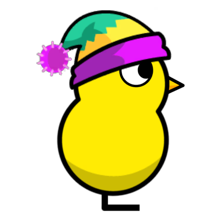 Knit Hat on a plain yellow duck