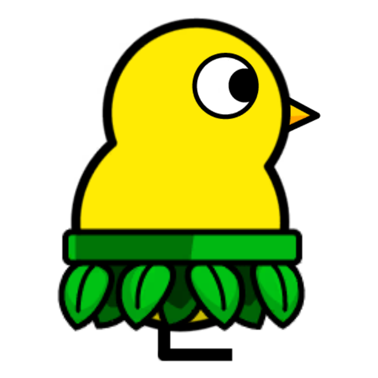 Leaf Skirt on a plain yellow duck