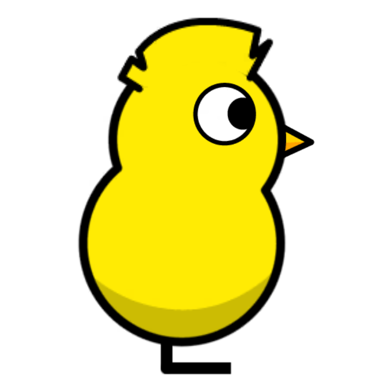 Mini Mohican on a plain yellow duck