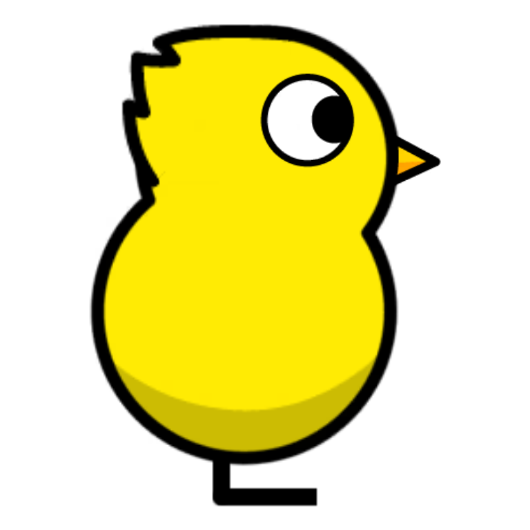 Pushed Back hair on a plain yellow duck