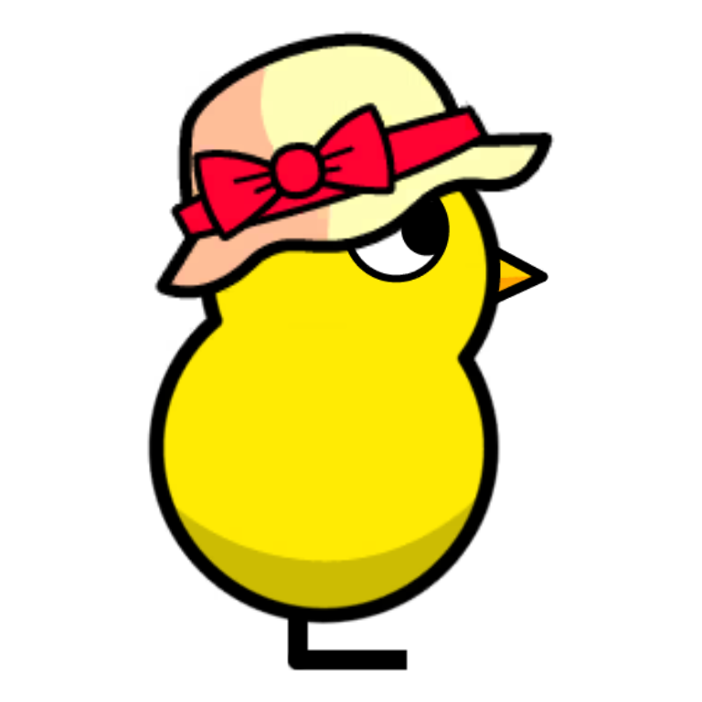 Red Bow Hat on a plain yellow duck